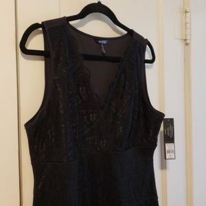 Daisy Fuentes XL black lace dress